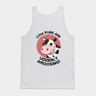 Udderly Amoosing Funny Cow Pun Tank Top